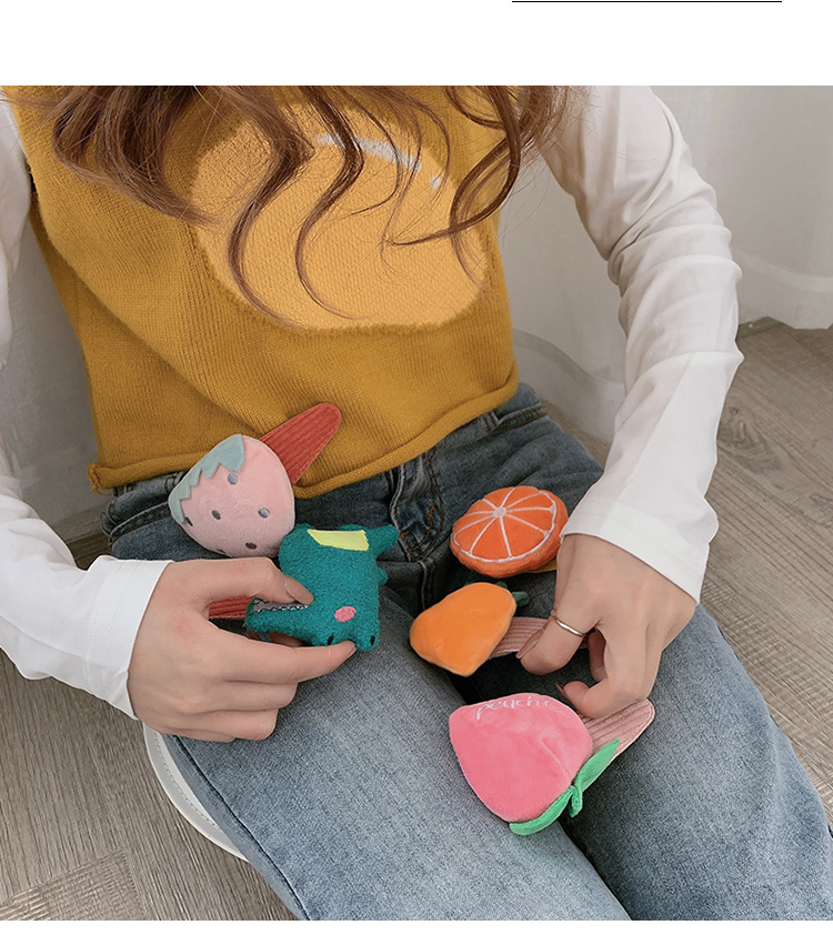Flowers Large face bang clip whims Cartoon Fruit Hairpin Headdress side clamp Pressure apply face film