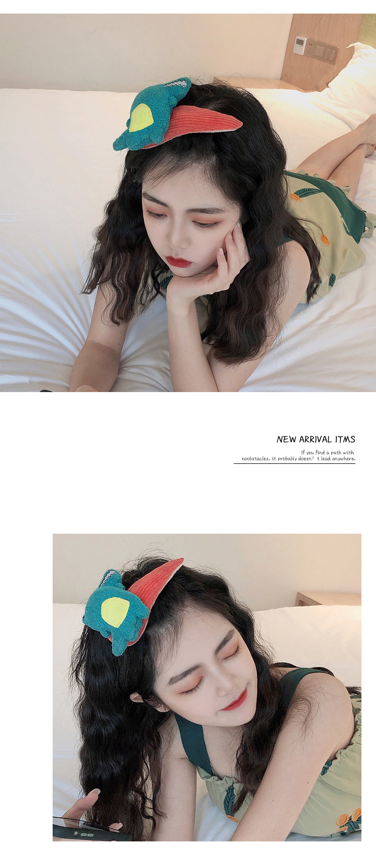 Flowers Large face bang clip whims Cartoon Fruit Hairpin Headdress side clamp Pressure apply face film