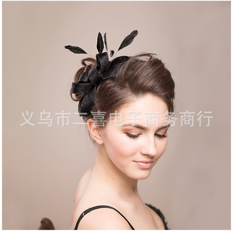 Hair Accessories Wedding Bow Top Hat Head Flower Photo Shoot Feather Cover Face Mesh Head Accessories Headdress Flowers Hair Accessories Wedding Bow Top Hat Head Flower Photo Shoot Feather Cover Face Mesh Head Accessories Headdress Flowers