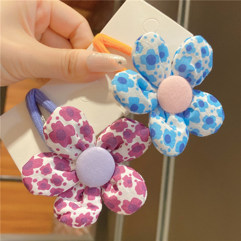 Dignified Flowers Bangs Clip Headdress Hairpin Women&#039;s Summer Side Hairpin Forehead Clip Internet Celebrity 2021new