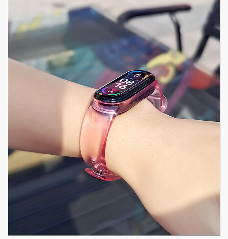 for Xiaomi Bracelet 5 Strap Xiaomi 4 LightChanging MultiColor Smart Watch Strap LightChanging Wrist Strap in Stock
