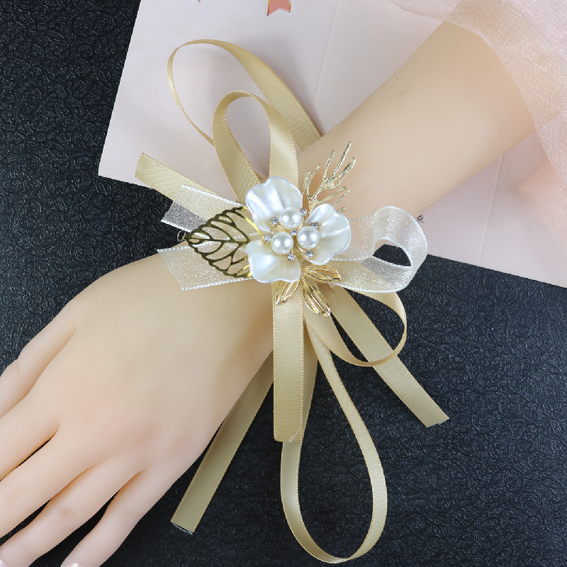Korean Corsage Wedding Sisters Group Bracelet Flower Bride Handed Flower Bridesmaid Required Wrist Flower Wrist Flowers