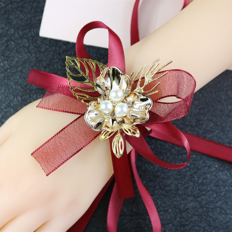 Korean Corsage Wedding Sisters Group Bracelet Flower Bride Handed Flower Bridesmaid Required Wrist Flower Wrist Flowers
