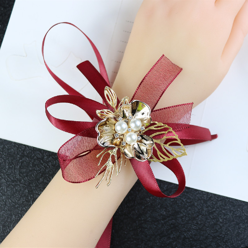 Korean Corsage Wedding Sisters Group Bracelet Flower Bride Handed Flower Bridesmaid Required Wrist Flower Wrist Flowers