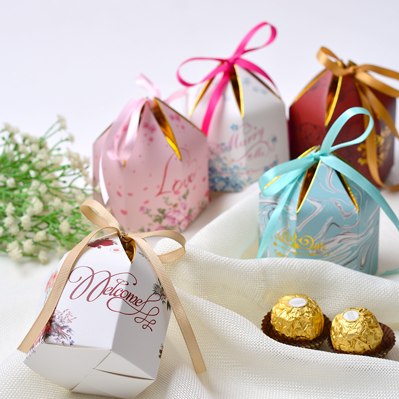 New Creative Forest Wedding Candies Box Wedding Supplies Gift Candy Box Color Printing Paper Packing Box Wholesale