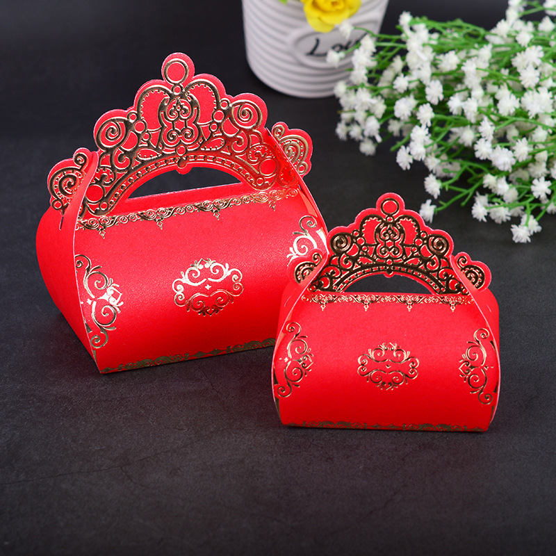 Wedding Candy Box Wholesale Candy Gift Box Wedding Ceremony Supplies Korean Creative Portable Packaging TikTok Paper Box