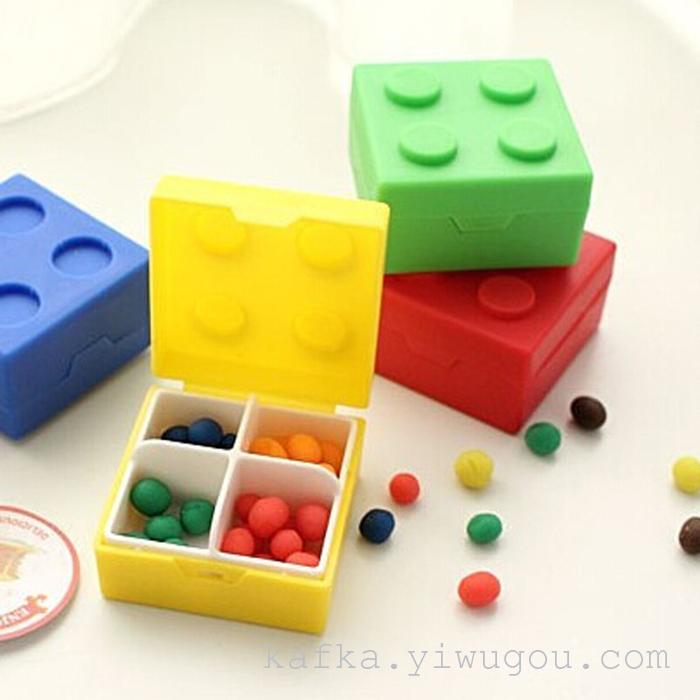 LEGO kit Mini creative jewelry box of candy box Lego portable kit LEGO kit Mini creative jewelry box of candy box Lego portable kit