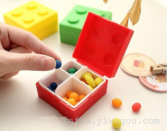 LEGO kit Mini creative jewelry box of candy box Lego portable kit LEGO kit Mini creative jewelry box of candy box Lego portable kit