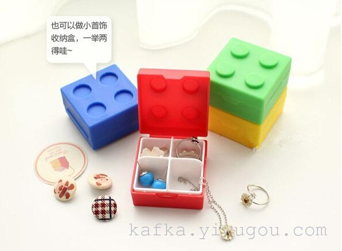 LEGO kit Mini creative jewelry box of candy box Lego portable kit LEGO kit Mini creative jewelry box of candy box Lego portable kit