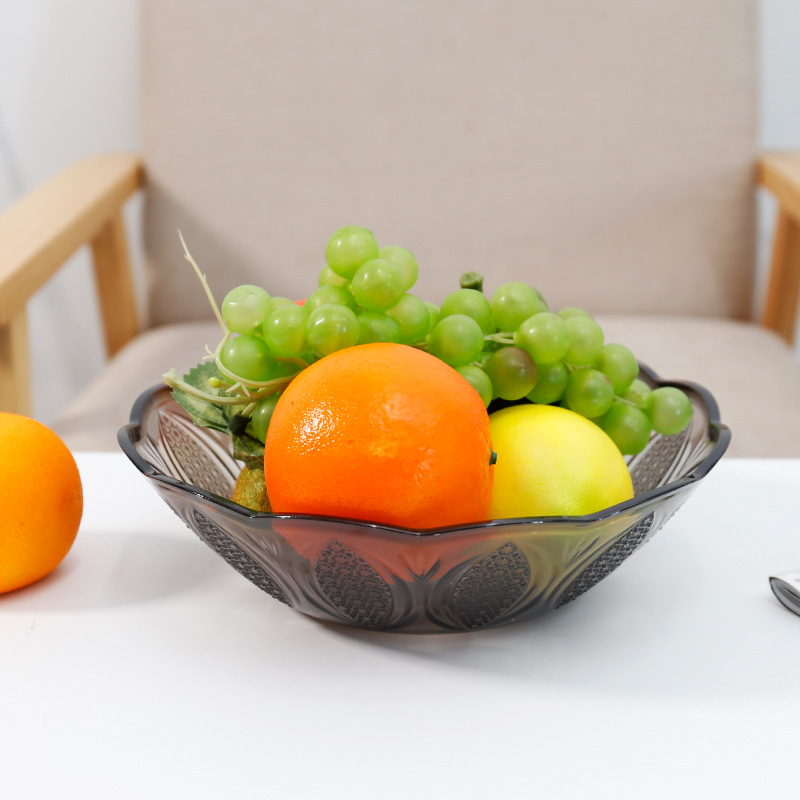Plastic round Japanese bowl family box living room tea table snack plate candy box bowl