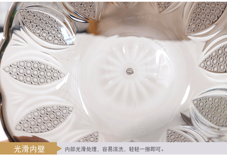 Plastic round Japanese bowl family box living room tea table snack plate candy box bowl