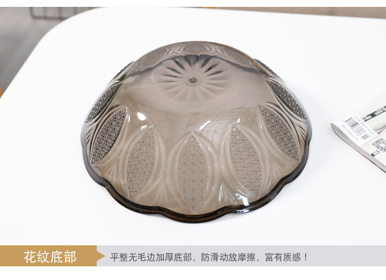 Plastic round Japanese bowl family box living room tea table snack plate candy box bowl