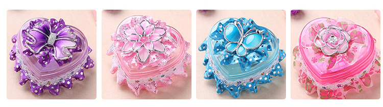 Creative Wedding Candy Box European Lace Heart-Shaped Wedding Candies Box Jewelry Box Factory Wholesale