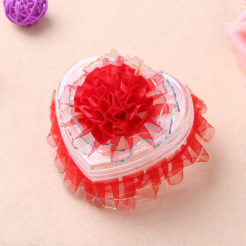 Creative Wedding Candy Box European Lace Heart-Shaped Wedding Candies Box Jewelry Box Factory Wholesale