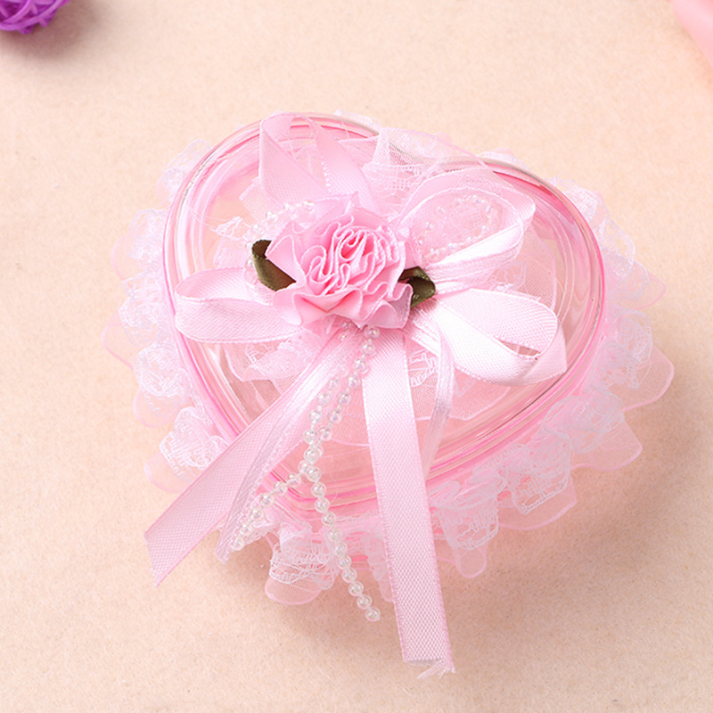 Creative Wedding Candy Box European Lace Heart-Shaped Wedding Candies Box Jewelry Box Factory Wholesale
