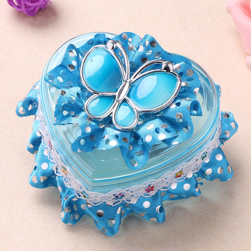 Creative Wedding Candy Box European Lace Heart-Shaped Wedding Candies Box Jewelry Box Factory Wholesale