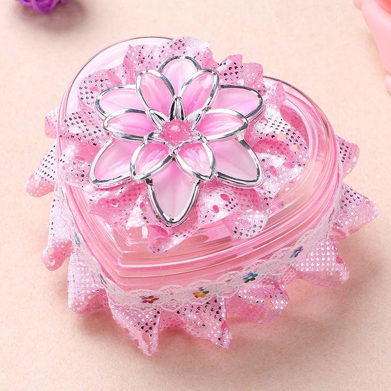 Creative Wedding Candy Box European Lace Heart-Shaped Wedding Candies Box Jewelry Box Factory Wholesale