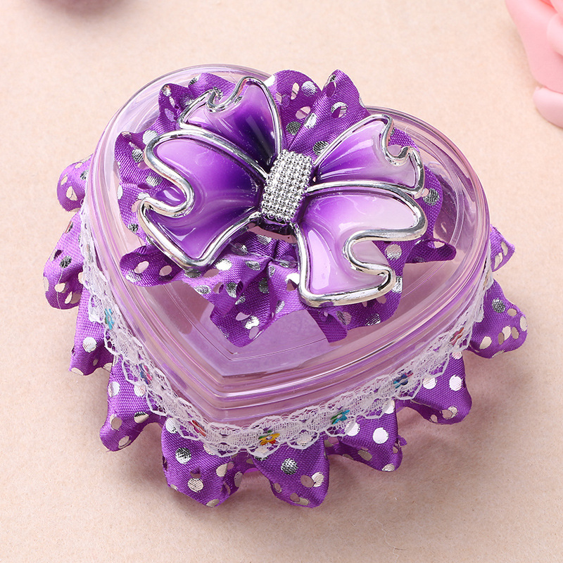 Creative Wedding Candy Box European Lace Heart-Shaped Wedding Candies Box Jewelry Box Factory Wholesale