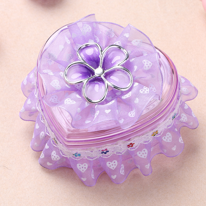 Creative Wedding Candy Box European Lace Heart-Shaped Wedding Candies Box Jewelry Box Factory Wholesale