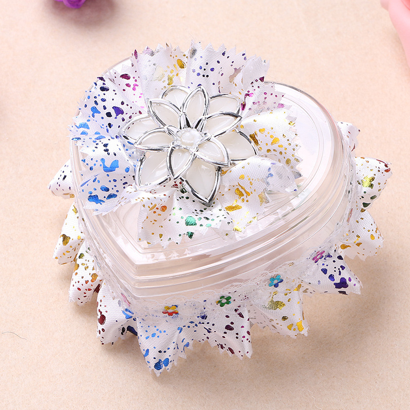 Creative Wedding Candy Box European Lace Heart-Shaped Wedding Candies Box Jewelry Box Factory Wholesale
