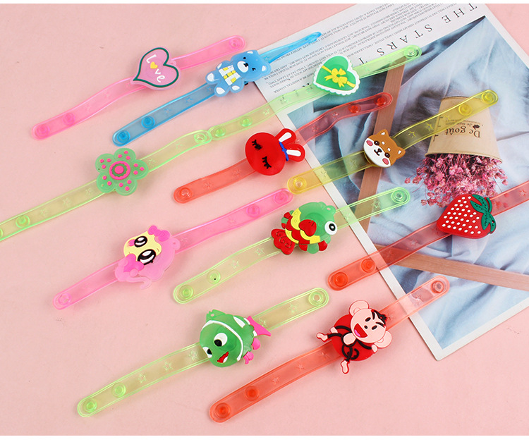 Luminous Flash Wrist Strap Flash Watch Band Stall Supply Cartoon Bracelet Luminous Toys Wholesale