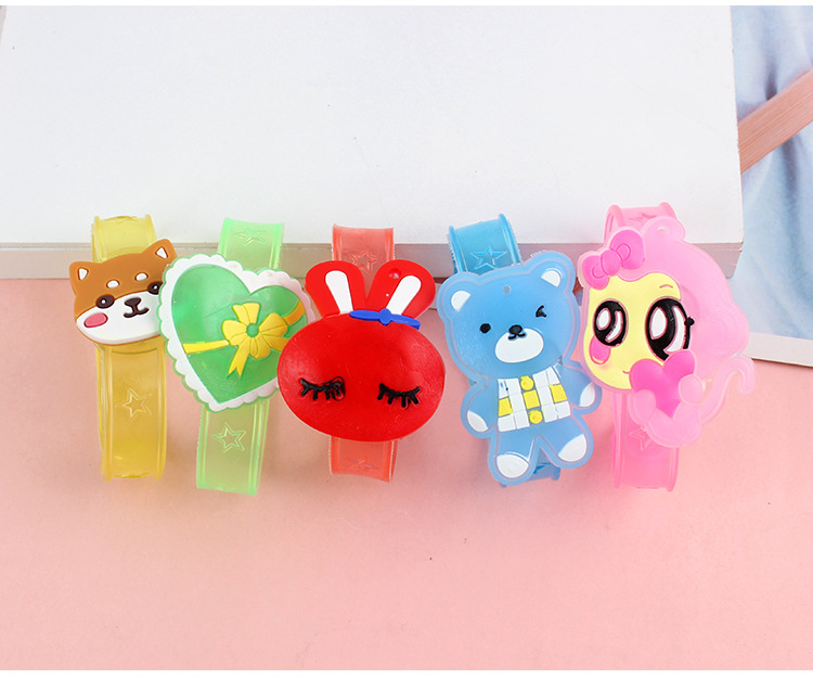 Luminous Flash Wrist Strap Flash Watch Band Stall Supply Cartoon Bracelet Luminous Toys Wholesale