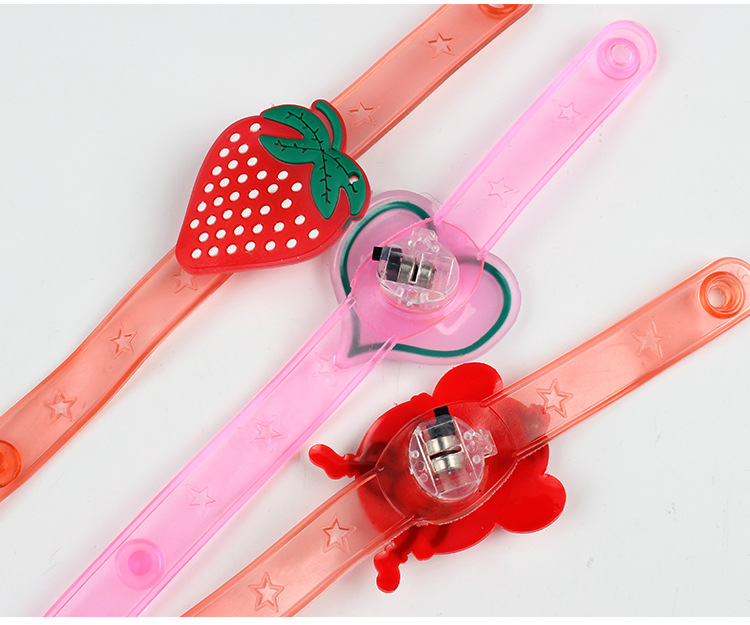 Luminous Flash Wrist Strap Flash Watch Band Stall Supply Cartoon Bracelet Luminous Toys Wholesale
