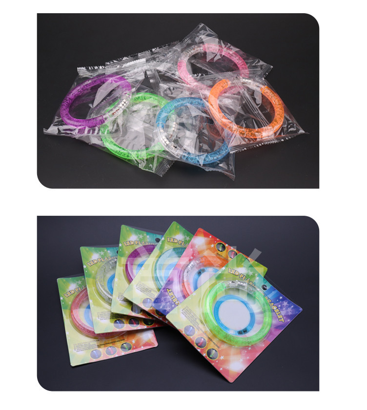 Acrylic Luminous Bracelet Led Colorful Bracelet Small Toy Stall Scan Code Push Small Gift Flash Small Jewelry