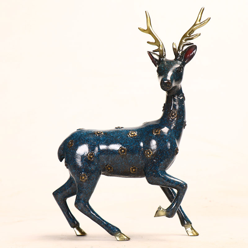 E-Commerce Direct Supply Metal Copper Cloisonne Products Sika Deer Pairs of Metal Deer E-Commerce Direct Supply Metal Copper Cloisonne Products Sika Deer Pairs of Metal Deer