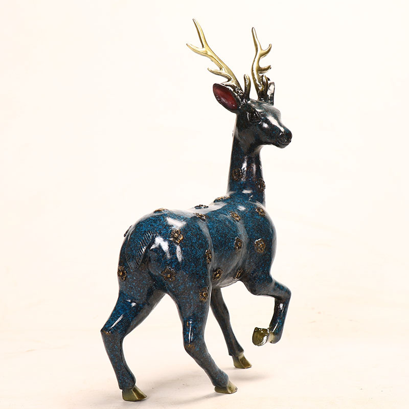 E-Commerce Direct Supply Metal Copper Cloisonne Products Sika Deer Pairs of Metal Deer E-Commerce Direct Supply Metal Copper Cloisonne Products Sika Deer Pairs of Metal Deer