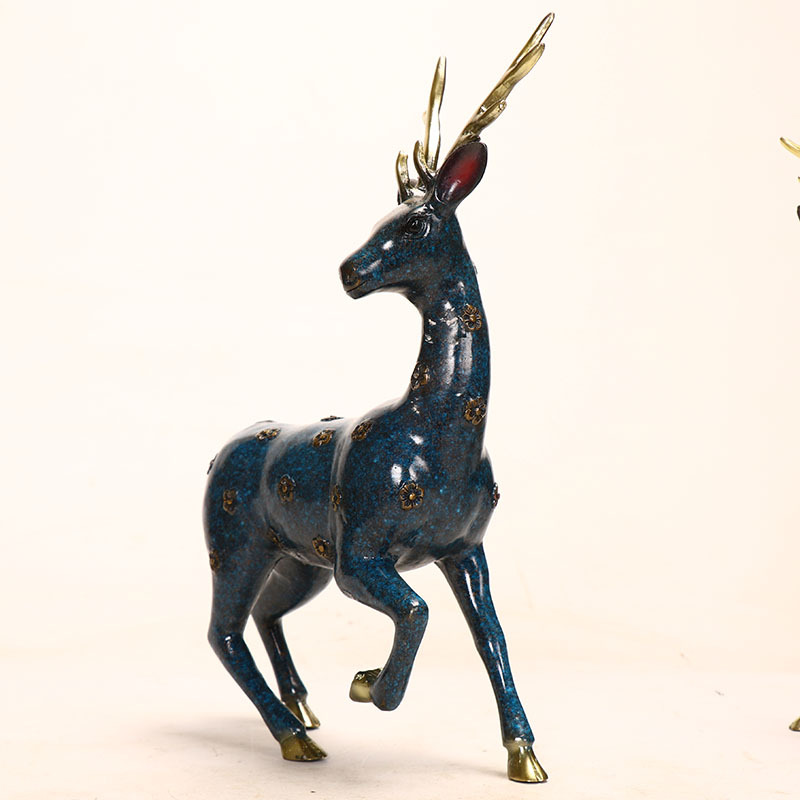 E-Commerce Direct Supply Metal Copper Cloisonne Products Sika Deer Pairs of Metal Deer E-Commerce Direct Supply Metal Copper Cloisonne Products Sika Deer Pairs of Metal Deer