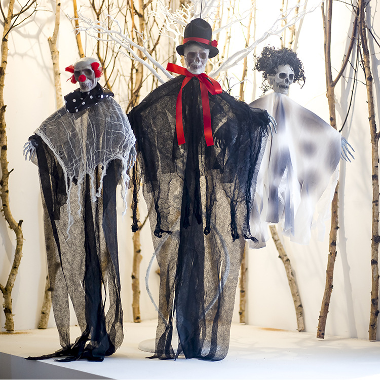 Halloween Ghost Festival Horror Atmosphere TikTok Photo Decoration Props Fabric Skull Pendant Bar Wedding Decorations Halloween Ghost Festival Horror Atmosphere TikTok Photo Decoration Props Fabric Skull Pendant Bar Wedding Decorations