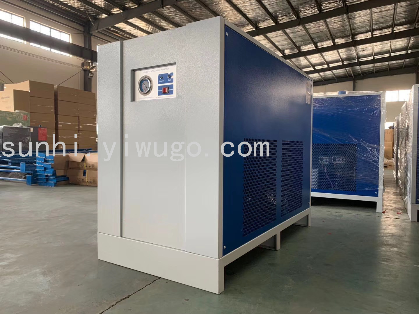Jiangtian Permanent Magnet Rare Earth High Efficiency Motor Air Compressor Oil-Free Mute Twin Screw Moving Piston 75kW