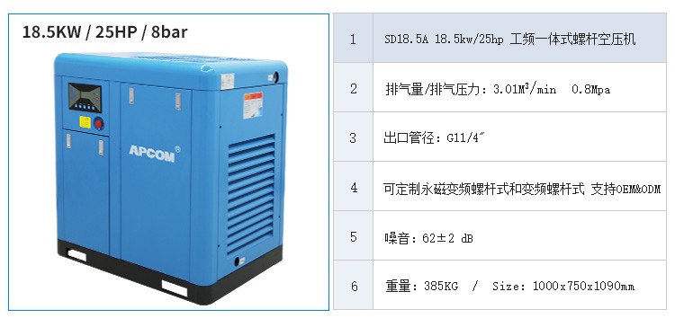 Ruoqiang 18.5kw Air Compressor Ruoqiang 18.5kw Air Compressor