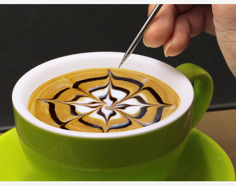Coffee Latte Needle Capsicino Fancy Garland Carving 304 Stainless Steel Flower Needle Italian Coffee Machine Matching