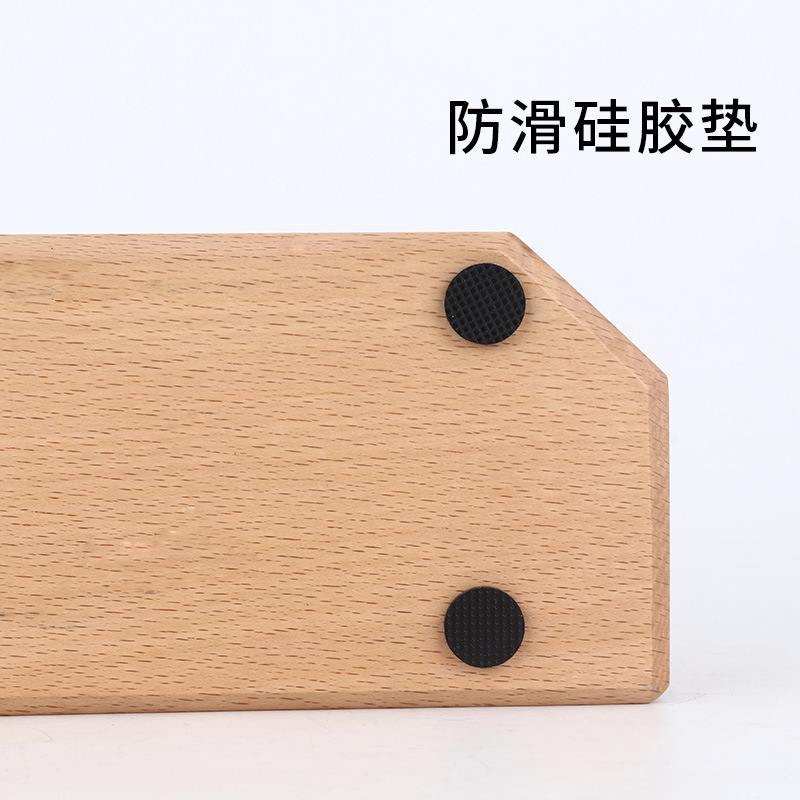 Wooden Coffee Tamper Stand Bar Counter Coffee Tamper Pad Coffee Machine Supporting Equipment Handle Powder Press Bracket
