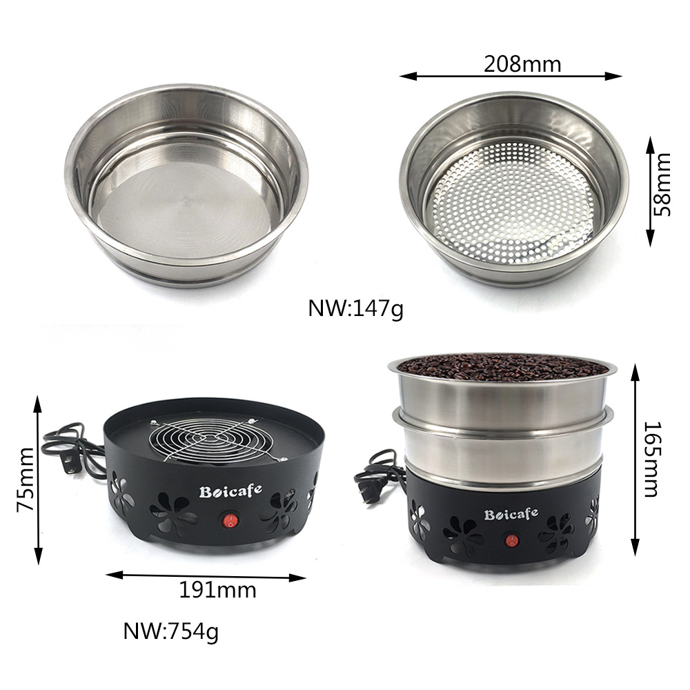 Cross-Border Coffee Bean Cooling Plate Small Household 600G Coffee Baking Radiator Coffee Bean Coffee Machine