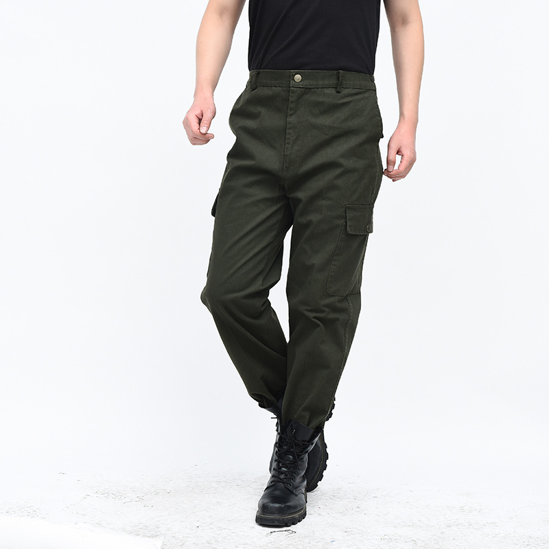 Overalls Work Pants Outdoor Casual Electric Welding Machine Repair Labor Protection Work Pants MultiPocket Green Overalls Work Pants Outdoor Casual Electric Welding Machine Repair Labor Protection Work Pants MultiPocket Green