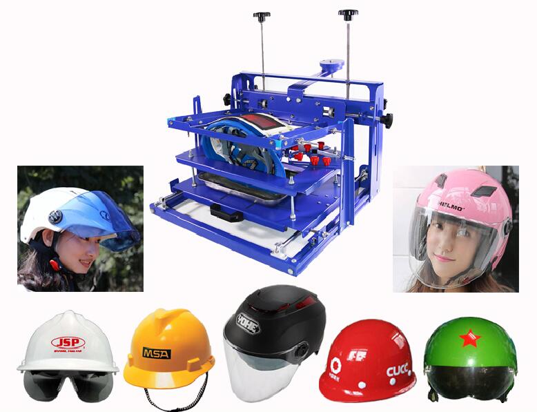 006600 SPE-AQM240 one color safety helmet hard material caps screen printing machine 006600 SPE-AQM240 one color safety helmet hard material caps screen printing machine