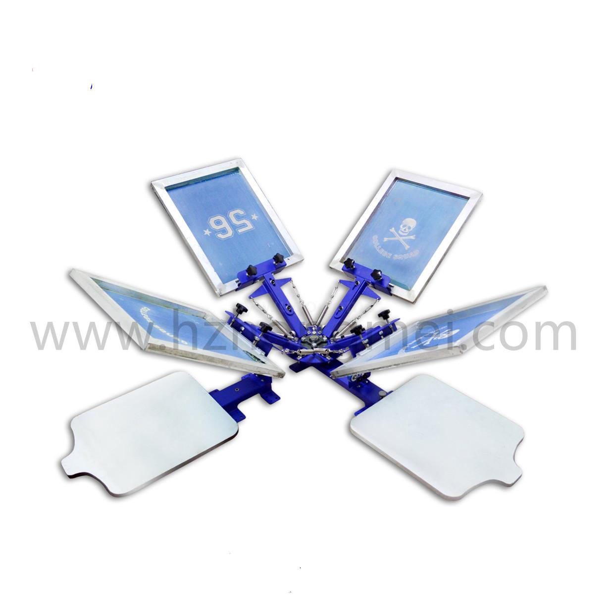 A421Z Four Color Two Station Desktop Screen Printing Machine