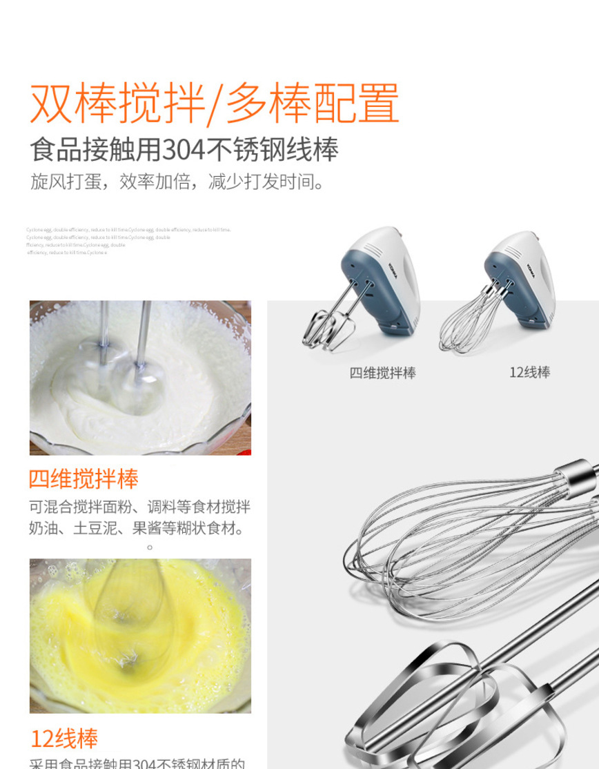 Handheld Egg Beater Electric Household Automatic Egg-Breaking Machine Baking Small Cream Mixer Cross-Border Delivery Handheld Egg Beater Electric Household Automatic Egg-Breaking Machine Baking Small Cream Mixer Cross-Border Delivery