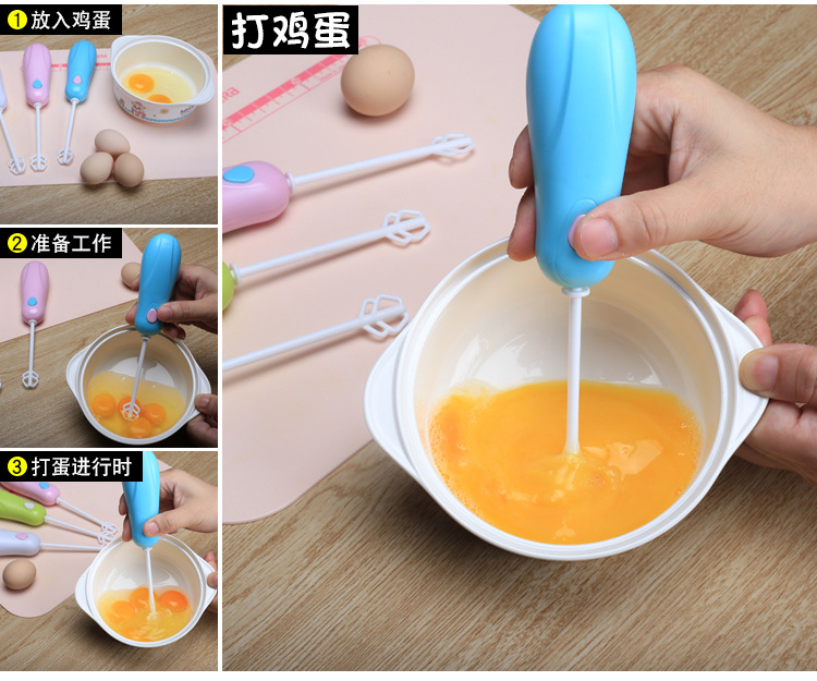 The New creative handheld mini electric egg beater mixer to stir milk powder, coffee and ice cubes The New creative handheld mini electric egg beater mixer to stir milk powder, coffee and ice cubes