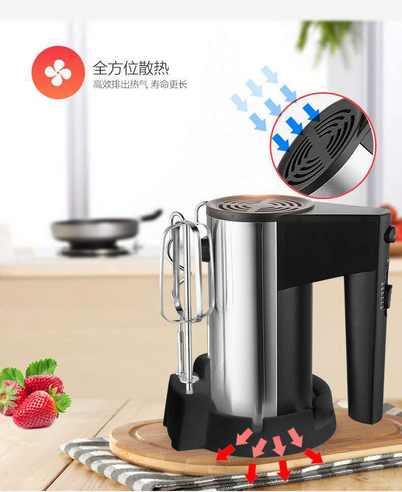 Cross-Border Export High-Power 166 450W Egg Beater Electric Handheld Egg Beater Dough Mixer Baking Stainless Steel Cross-Border Export High-Power 166 450W Egg Beater Electric Handheld Egg Beater Dough Mixer Baking Stainless Steel
