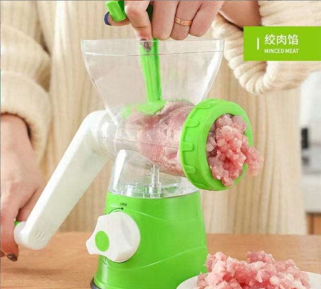 Household Manual Meat Grinder Kitchen Chopper Meat Chopper Manual Sausage Stuffer Meshed Garlic Device Sausage Machine 
