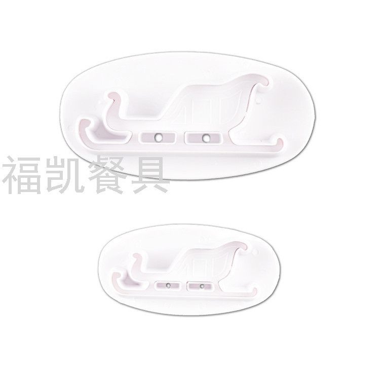 Christmas Sled-Shaped Plunger Mold Small Biscuit Cutting Machine Die Spring Fondant Supplies Christmas Sled-Shaped Plunger Mold Small Biscuit Cutting Machine Die Spring Fondant Supplies