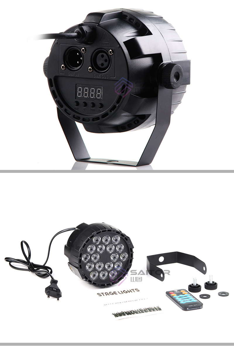 New Mini 18pcs Monochrome Plastic Par Light Remote Control Sound Control Light Bar KTV Stage Lighting Equipment New Mini 18pcs Monochrome Plastic Par Light Remote Control Sound Control Light Bar KTV Stage Lighting Equipment
