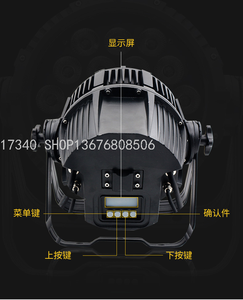 18 Led Waterproof Par Light 10W Stage Lights, Bar KTV, Wedding LED Lights, 54 Pa Lights Outdoor Colored Lights
