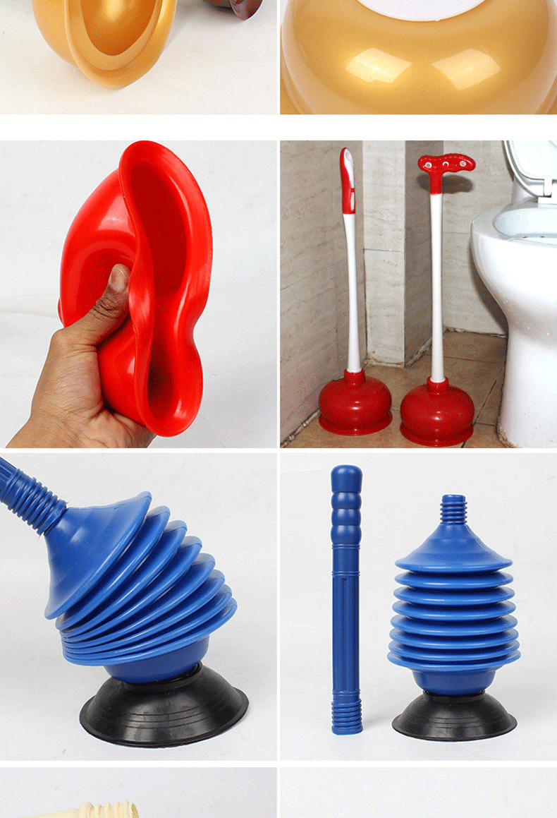 Toilet Cover Toilet Blocking Toilet Pump Plunger Strong Toilet Plunger Sewer Pipe Toilet Dredger
