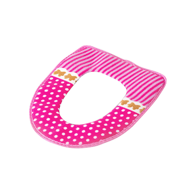 Velcro Plush Toilet Mat Thickened Universal Toilet Seat Cover Winter Toilet Seat Cover Large Toilet Seat Toilet Cushion