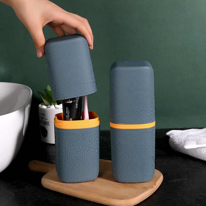 Customizable Logo Portable Travel Wash Cup Toothbrush Storage Box Toothbrush Cup Travel Tooth Mug Tooth Glass Suit